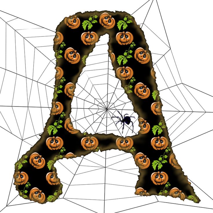 736x736 Letter Clipart Halloween