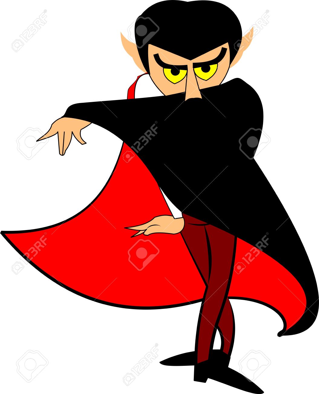 1055x1300 Count Dracula Biting Clipart