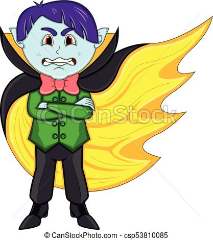 417x470 Cute Vampire Cartoon With Smile