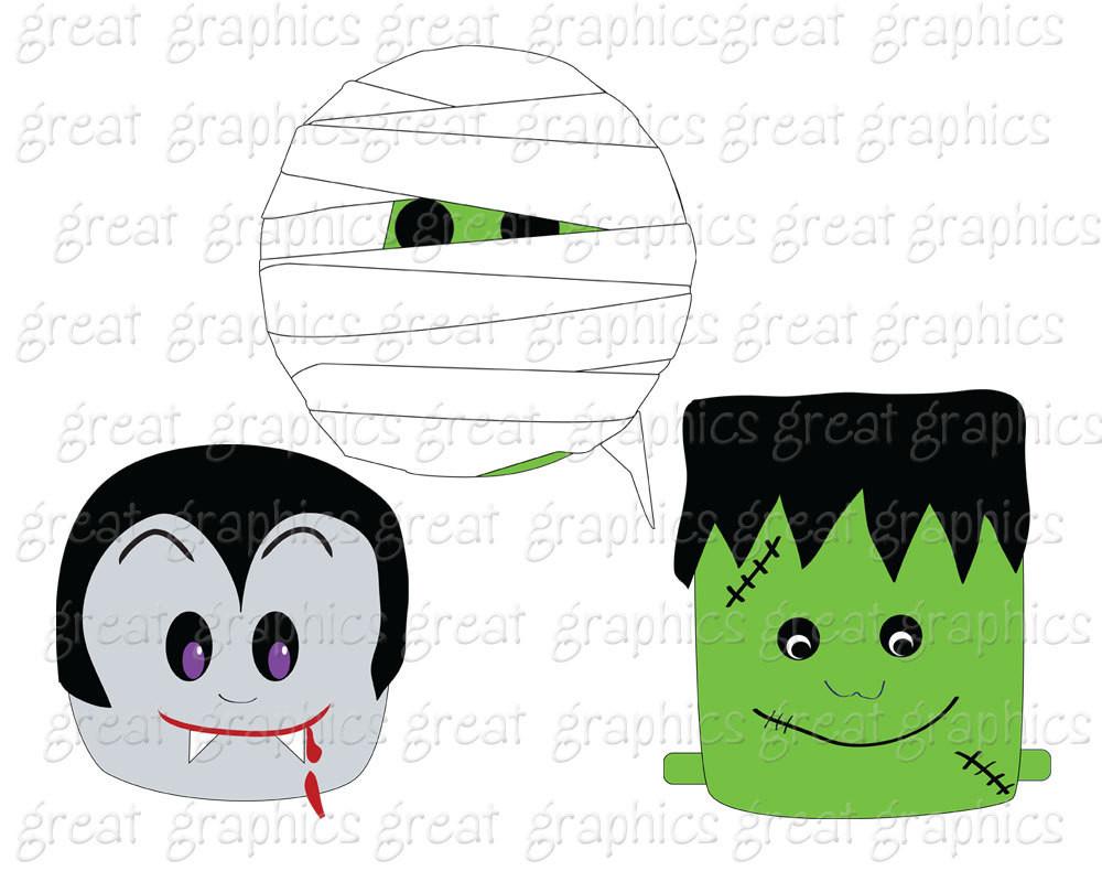 1000x800 Halloween Clipart Digital Clip Art Halloween Mummy Dracula