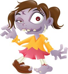 236x257 Halloween Female Zombie Clipart