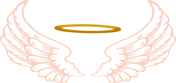 600x285 Angel Halo With Wings Clip Art