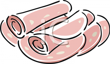 350x205 Royalty Free Ham Clip Art, Food Clipart