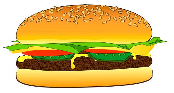 600x320 Hamburger Clipart Pizza Burger