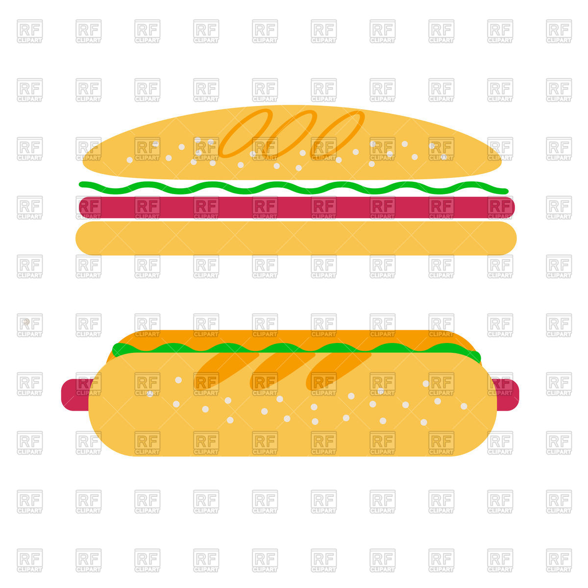 1200x1200 Hamburger And Hotdog