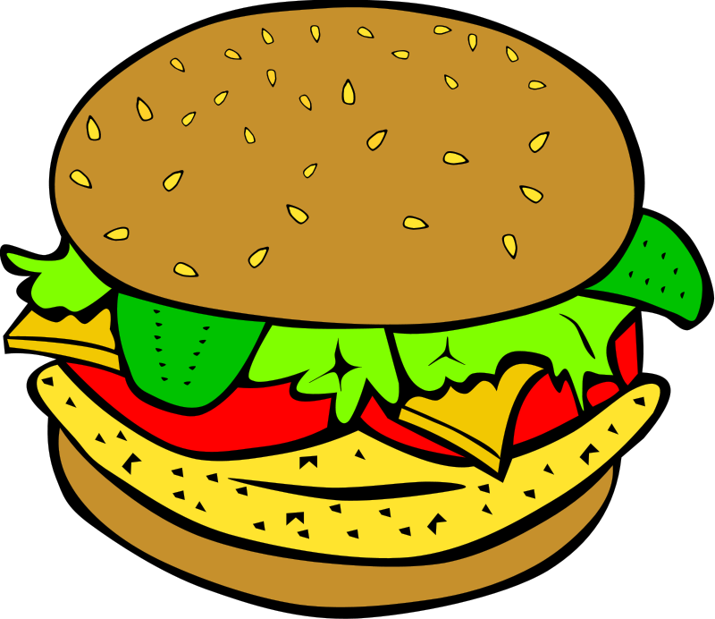 800x692 Hamburger Clip Art Clipart Panda