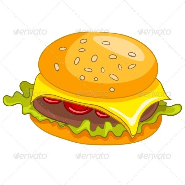 590x590 Cartoon Food Hamburger Art, Avatar, Beef, Bread, Bun, Burger