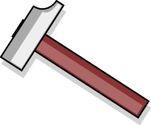 300x248 Hammer Clip Art
