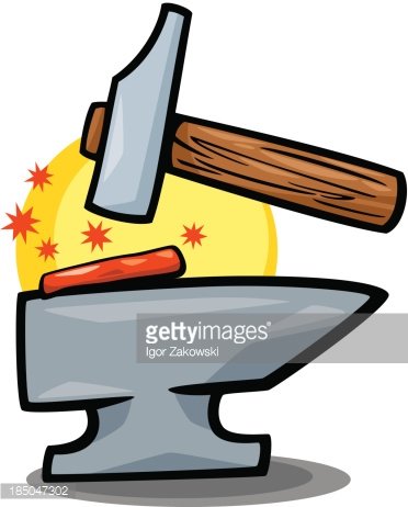 372x462 Hammer And Anvil Clip Art Cartoon Premium Clipart