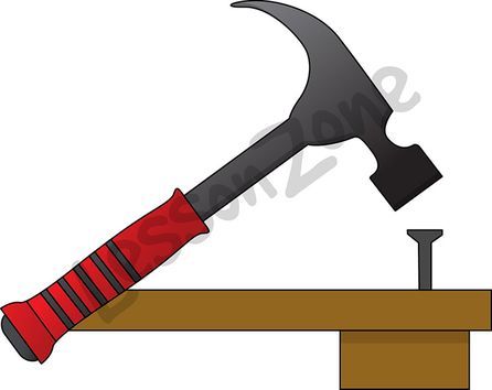 446x354 Nice Clipart Of Hammer Lesson
