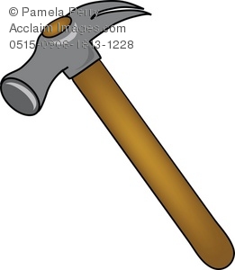 261x300 Clip Art Illustration Of A Standard Hammer