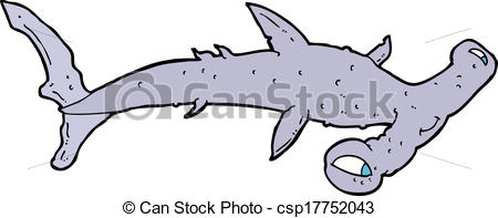 450x197 Cartoon Hammerhead Shark Eps Vector