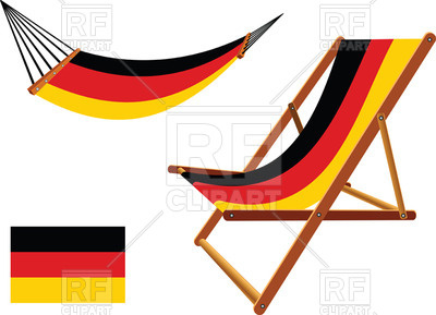 400x289 Germany Hammock And Deck Chair Royalty Free Vector Clip Art Image