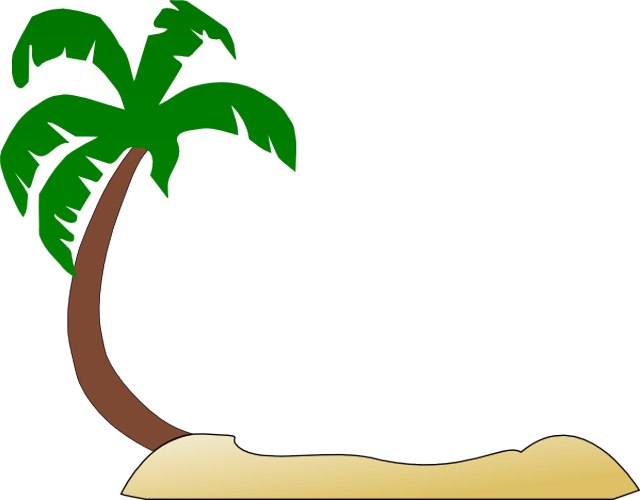 640x500 Hammock Tropical Beach Clip Art 7454909