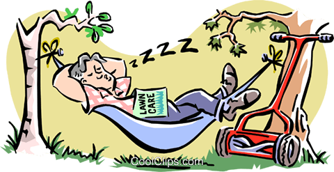 480x247 Man Sleeping In Hammock Royalty Free Vector Clip Art Illustration