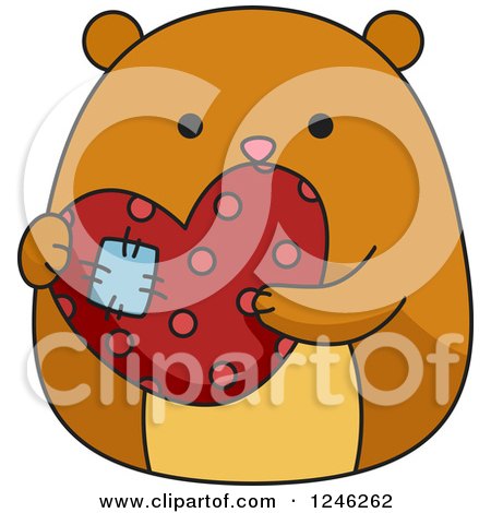 450x470 Royalty Free Vector Clip Art Illustration Of An Outlined Valentine