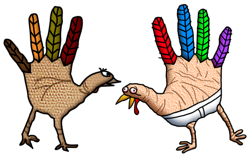 504x313 Deke's Techniques 098 Creating A Hand Turkey In Photoshop, A Deke