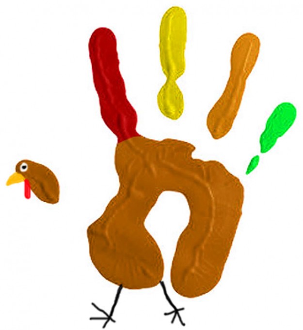 625x682 Collection Of Handprint Turkey Clipart High Quality, Free