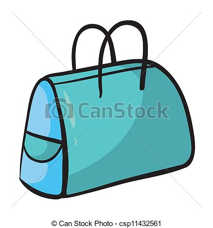 438x470 Illustration Of A Purse On White Background Clip Art Vector