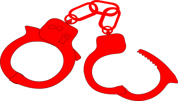 600x342 Red Handcuffs Clip Art