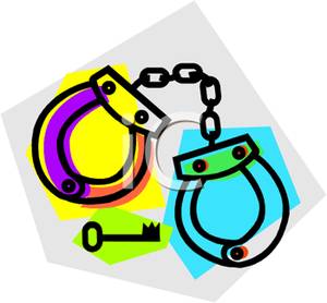 300x278 Clipart Image A Key And A Pair Of Handcuffs