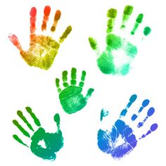 236x236 Handprints Cut Outs Clip Art, Handprint Art And Classroom Management