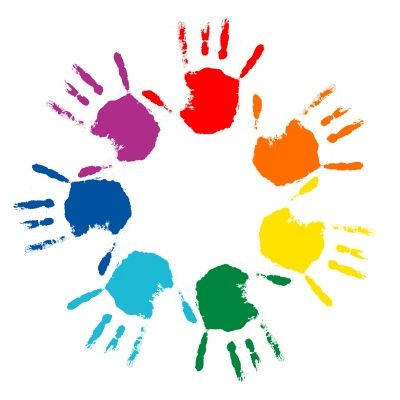 400x400 Beautiful Handprint Clipart