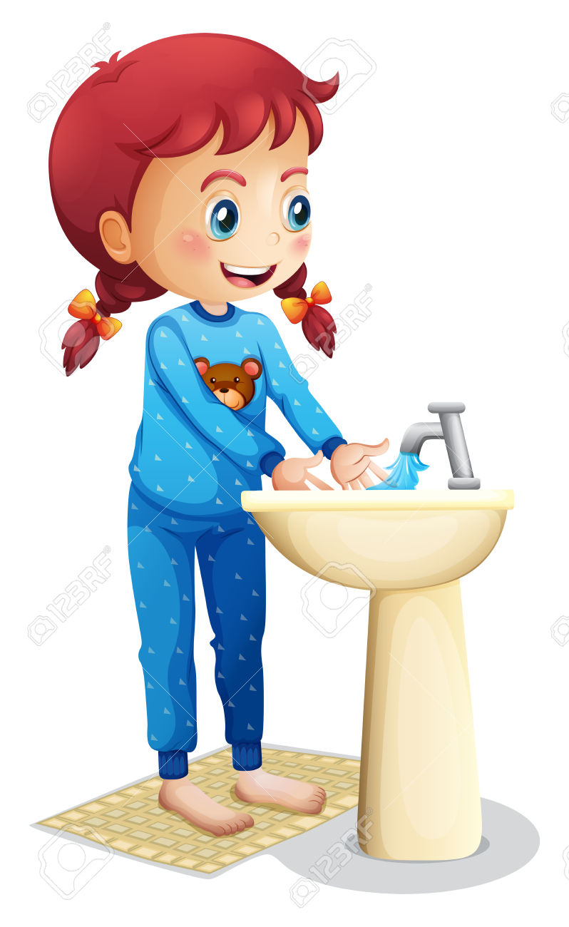798x1300 Washing Face Clipart