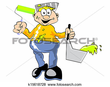450x355 Painting House Handyman Clipart