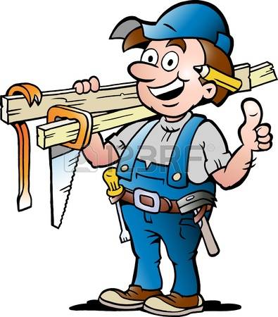395x450 Woodworker Clipart