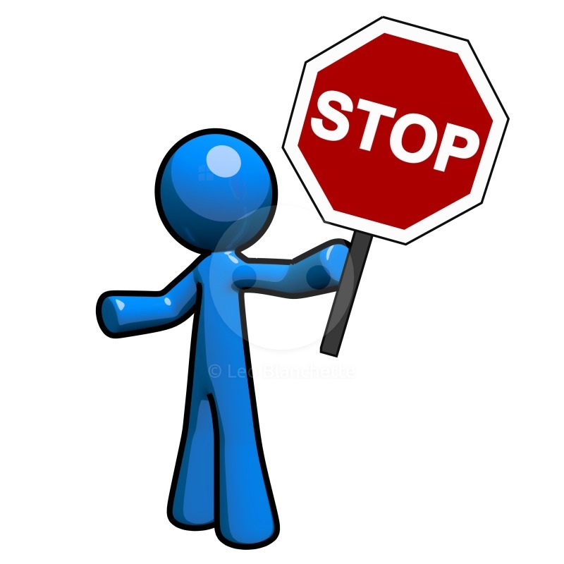 800x800 Man With Stop Sign Clipart