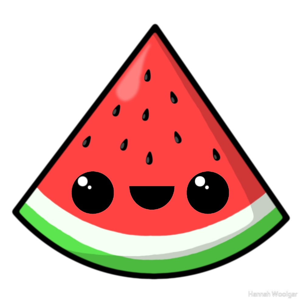 1000x1000 Watermelon Clipart Kawaii
