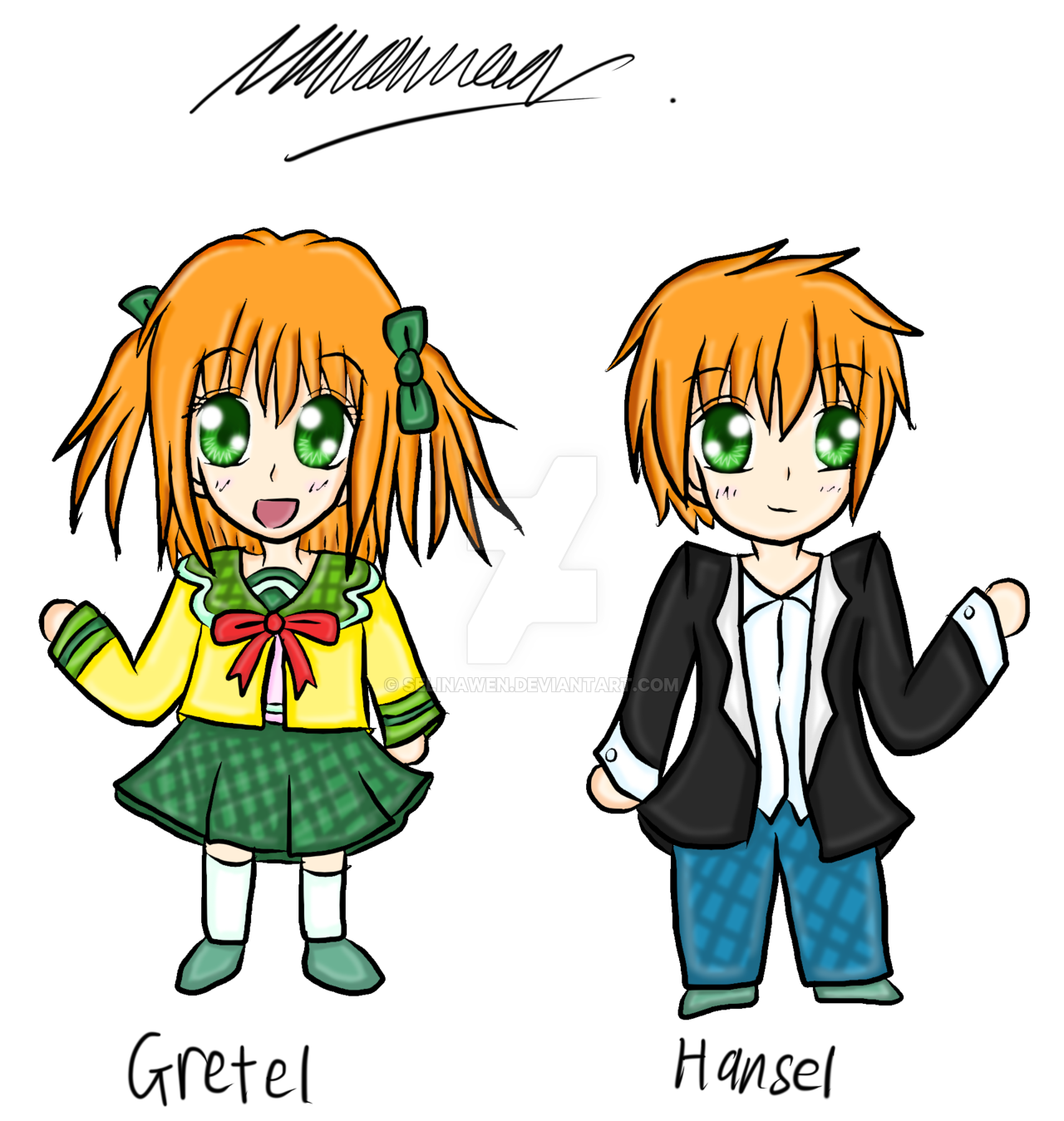 1280x1349 Oc Chibi Hansel And Gretel By Selinawen