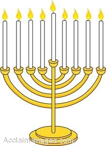 219x300 Hanukkah Menorah Clipart