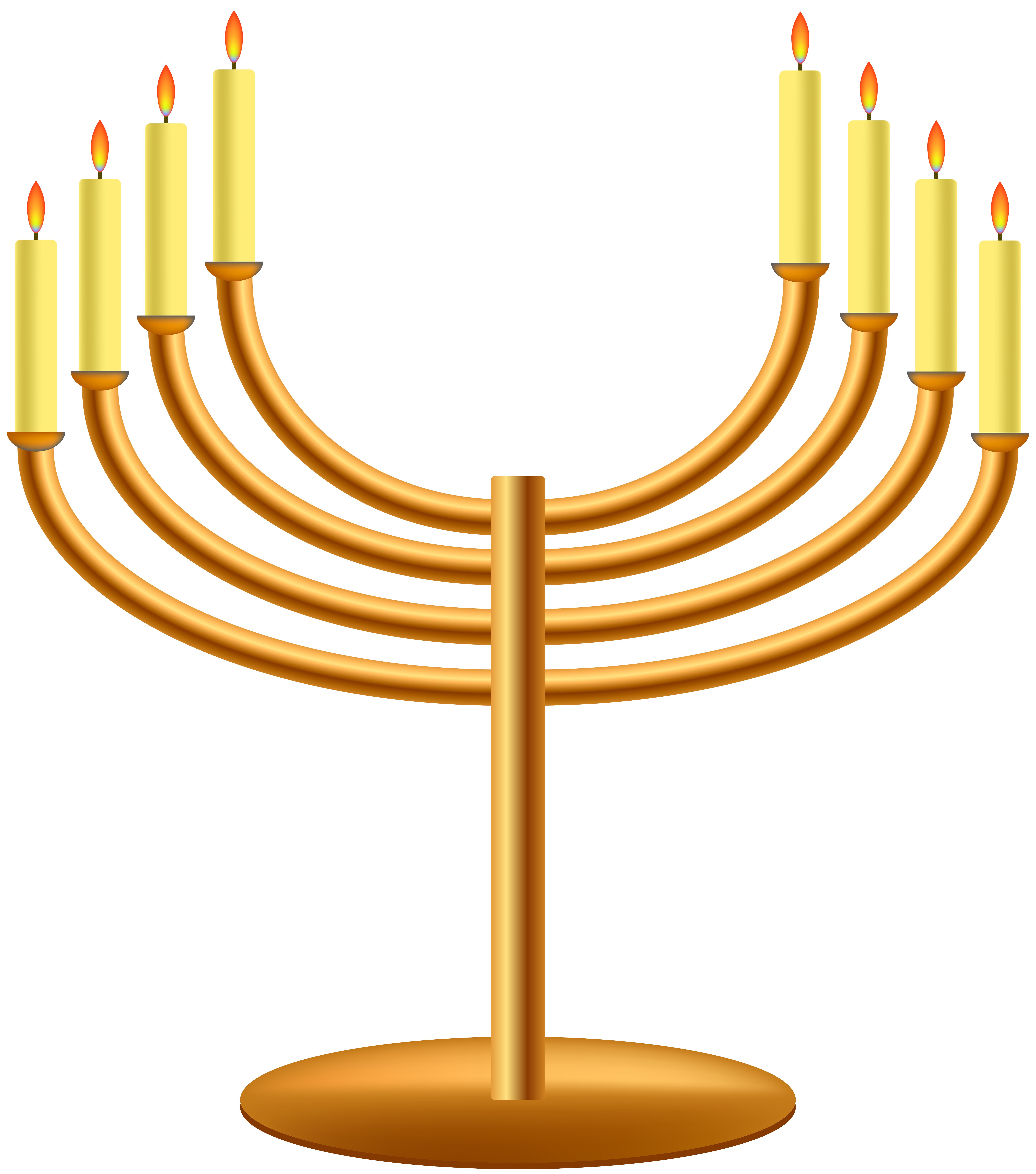 7062x8000 Hanukkah Menorah Png Clip Art
