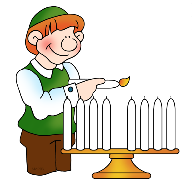 675x648 Hanukkah Clip Art By Phillip Martin, Lighting The Menorah