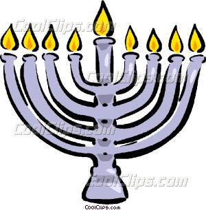 300x305 Menorah Vector Clip Art