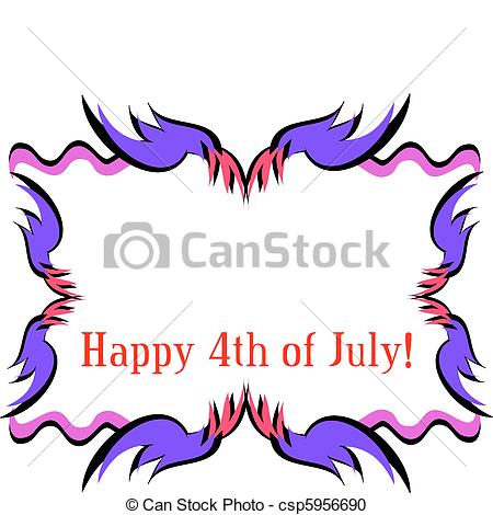 450x470 Frame For A Happy Fourth Of July. Here Is A Colorful Frame
