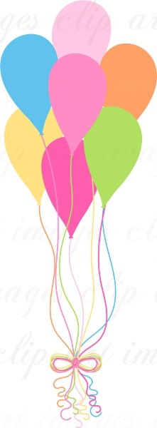 221x600 18 Best Balloon Clip Art Images On Happy Birthday