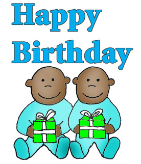 276x322 Happy Birthday Twins Clipart