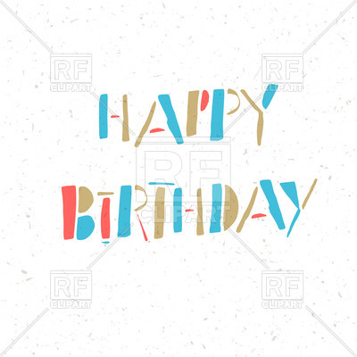 400x400 Happy Birthday Card Royalty Free Vector Clip Art Image