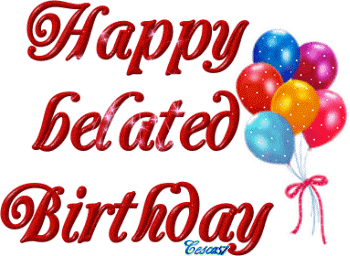 350x256 Happy Belated Birthday Clip Art Free