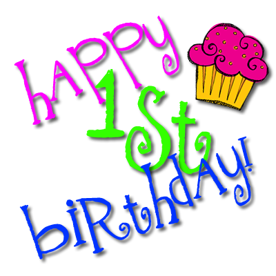 400x400 Happy 1st Birthday Clipart