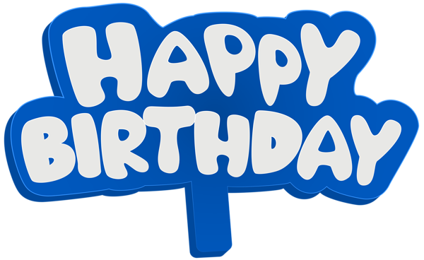 600x368 Blue Happy Birthday Sign Png Clip Art Imageu200b Gallery