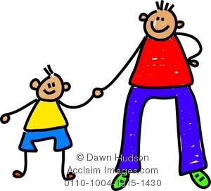 300x271 Clipart Image Of Happy Father Amp Little Son