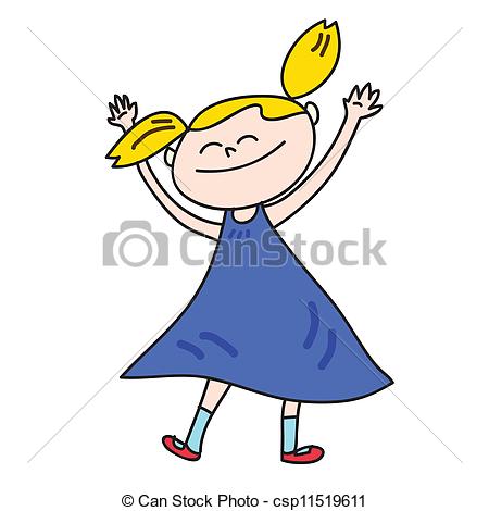450x470 Girl Clipart Happy