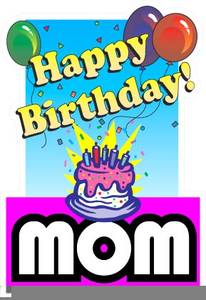 206x300 Free Happy Birthday Mom Clipart Free Images