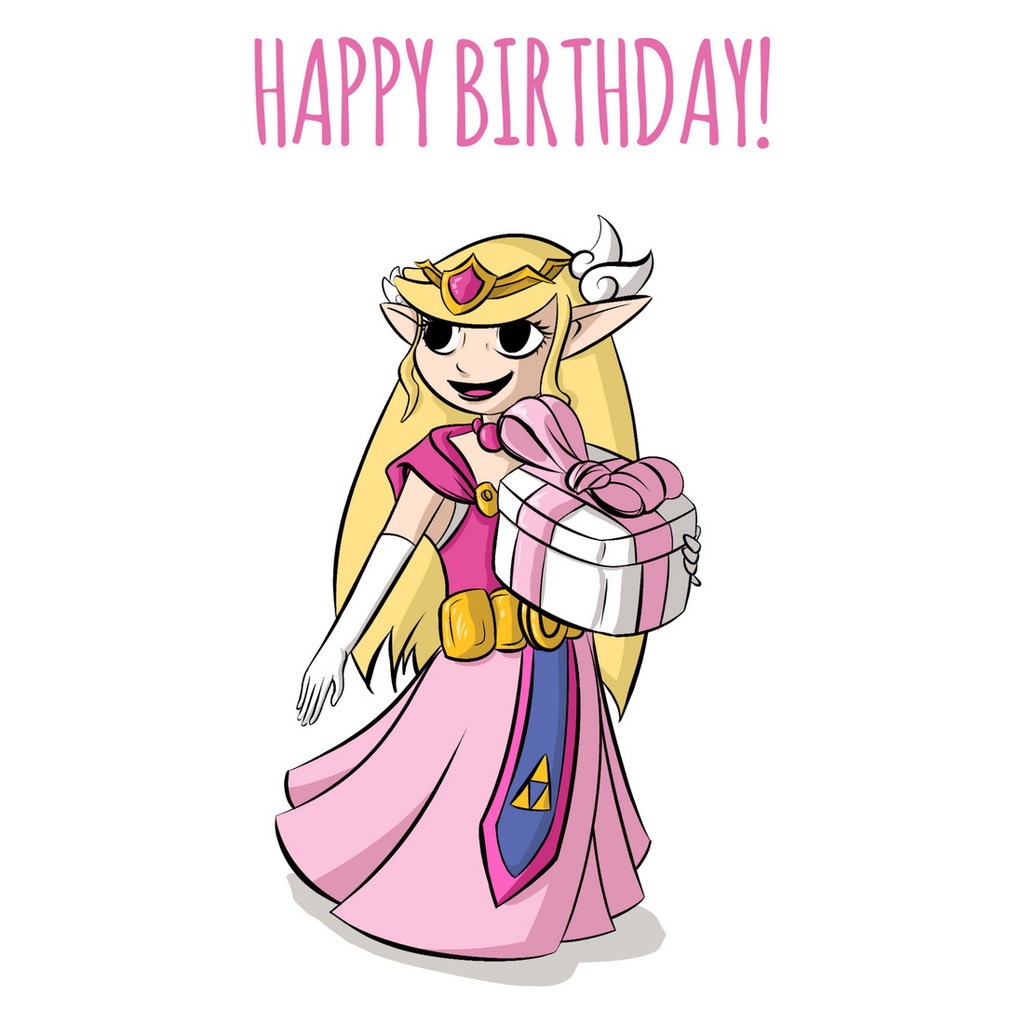 1024x1024 Happy Birthday From Princess Zelda! By Doncorgi