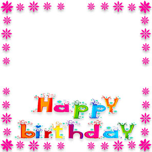 296x296 Birthday Border