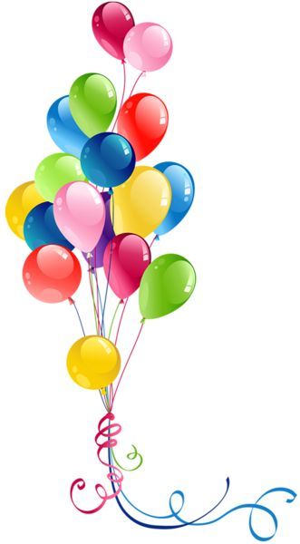 331x600 Clip Art, Birthday Balloons, Happy